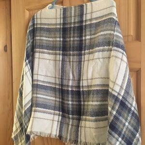 Plaid Poncho